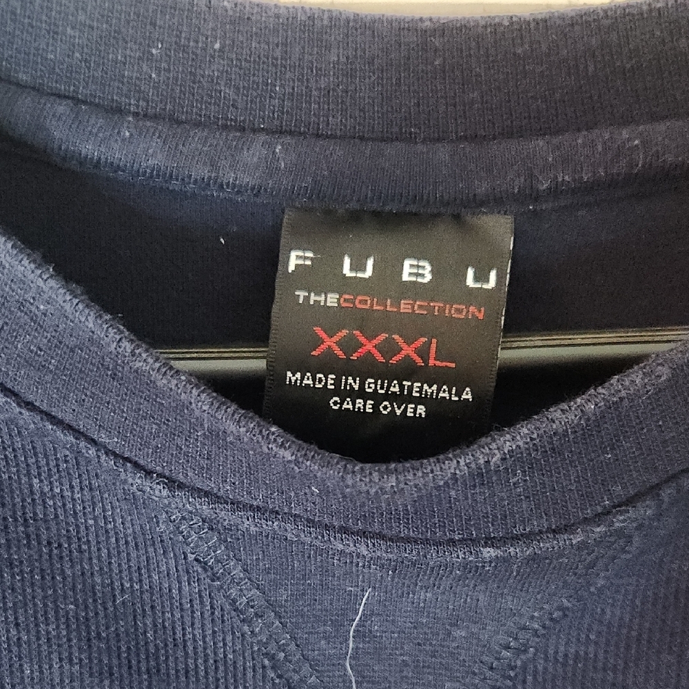 Vintage FUBU Navy and Yellow Vintage Men's Jersey - Picture 2 of 8